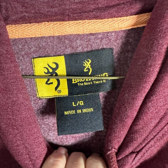 EUC Womens Browning Purple Hoodie Sweatshirt  L Large - Picture 2 of 4